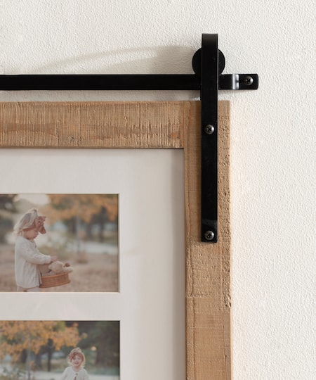 Kate and Laurel Cates 4 Opening Rustic Brown Wood Picture Frame